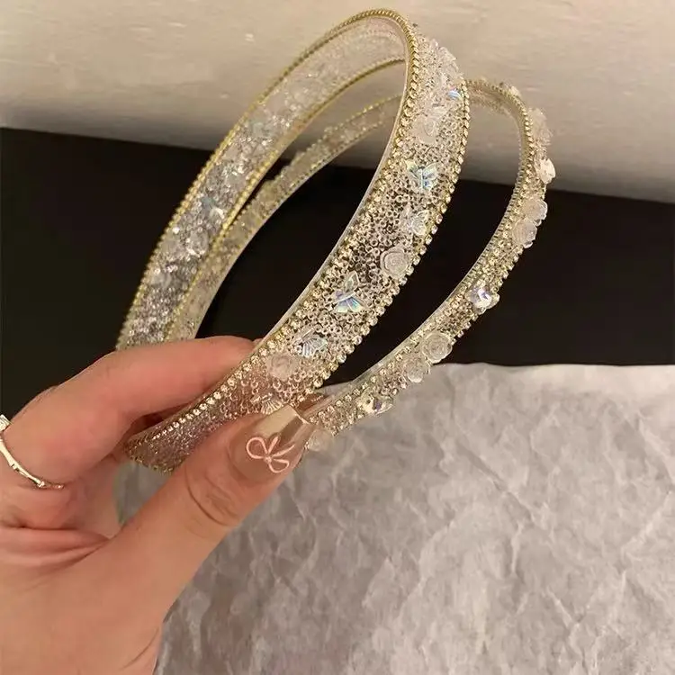 

Ethereal Crystal Butterfly Hair Headband for Women High Crown Summer Hair Hoop Premium Lightweight Daily Wear Braids Accessories
