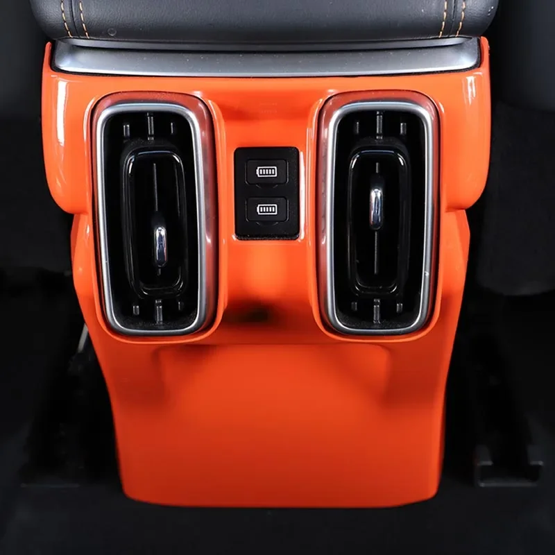 1pcs For GWM Haval DARGO 2021-2025 Rear Air Outlet Frame Rear Anti Kick Panel Cover Decorative Bright Strip