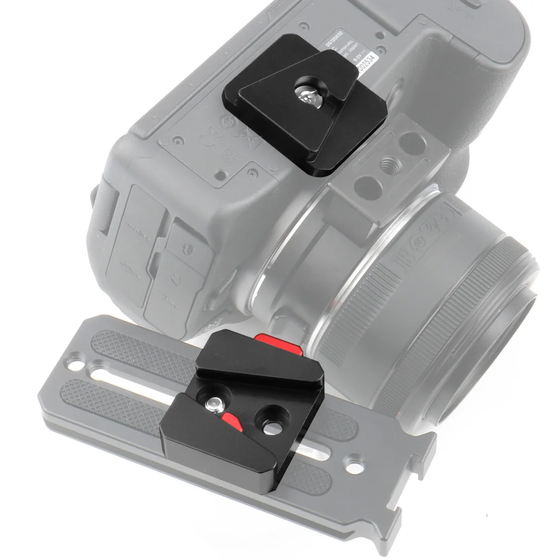 

Алюминиевый сплав для камеры V-Lock, винт 1/4, быстроразъемная пластина, зажим для V-образного порта, клетка для камеры DSLR, аксессуары для фотостудии