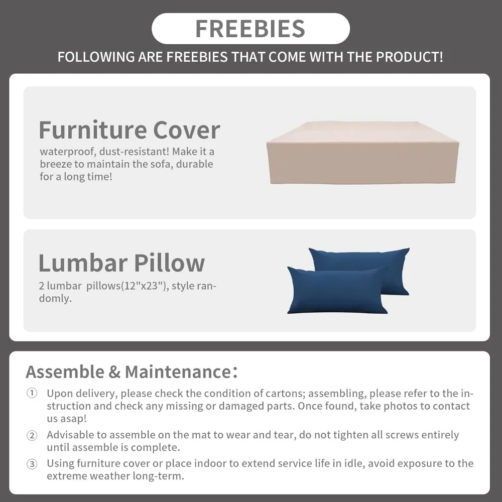 テラスセグメント化された6ピース全天候型籐テラス家具セット、屋外セグメント化されたガラステラステーブル、滑り止めパッドと