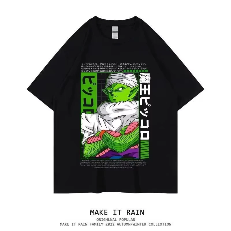 

Dragon Ball японская анимация Wukong Toriyama Ming памятная мужская футболка из чистого хлопка свободный топ с короткими рукавами с героями мультфильмов