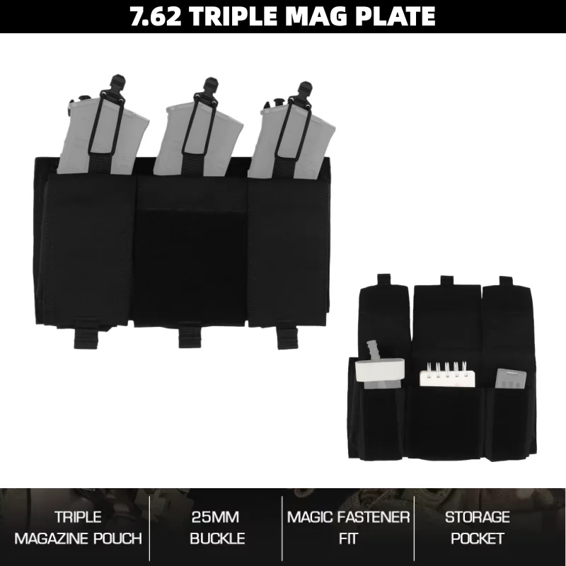 

25mm snap on accessory package, with hanging accessories triple 7.62 quick panel, hunting clothing accessories