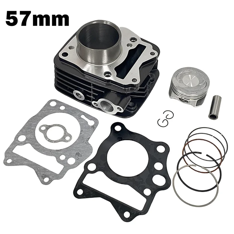 

NEW-57Mm Motorcycle Cylinder Piston Kit 10-TG-TVSK150 For Tvs Hlx150 Trak150 Completo Tvs Hlx150 150CC