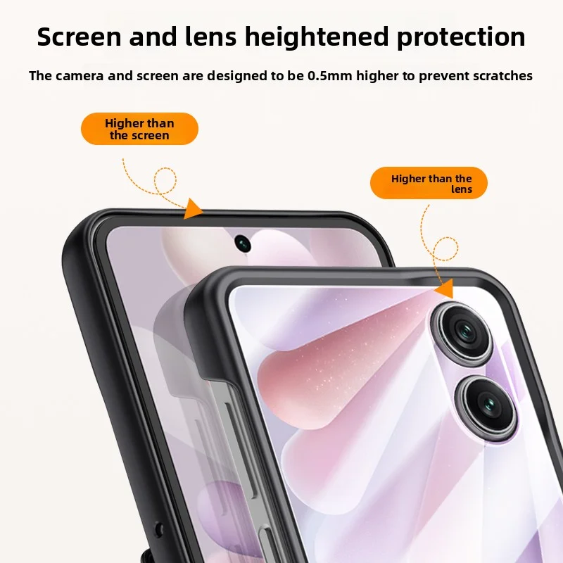 Para honor magic v flip 2 lente proteção de couro hd filme vidro escudo suporte integração dobradiça proteção à prova de choque caso do telefone