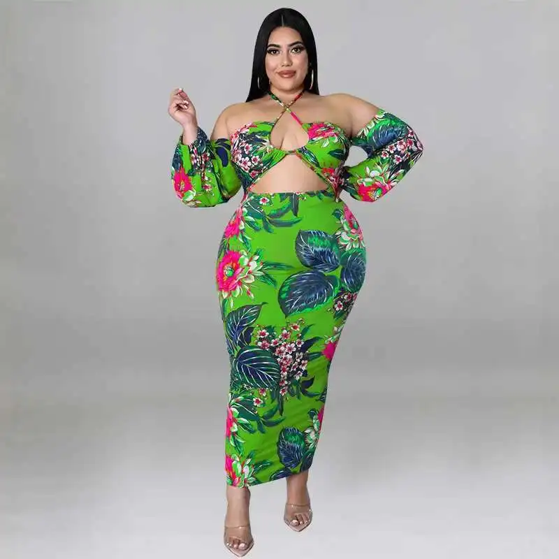 My919 حجم كبير المرأة الصيف نمط جديد الحمالات مثير قبالة الكتف والسرة فستان 2025 حفلة الصيف أنيقة عادية Y2k