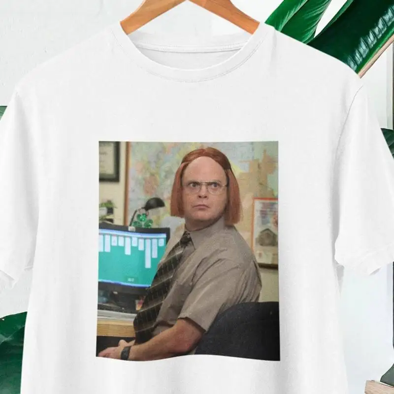 

Футболка Dwight K Schrute с забавными фотографиями, рубашка для офисных фанатов