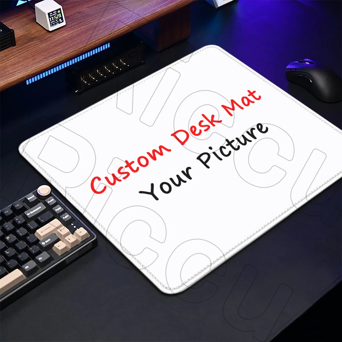 

18x22cm Mice Pad Custom Small Desk Pad Anime Gaming Mousepad 40x45cm Stitch Edge Anti-slip Keyboard Carpet DIY Own Picture Print