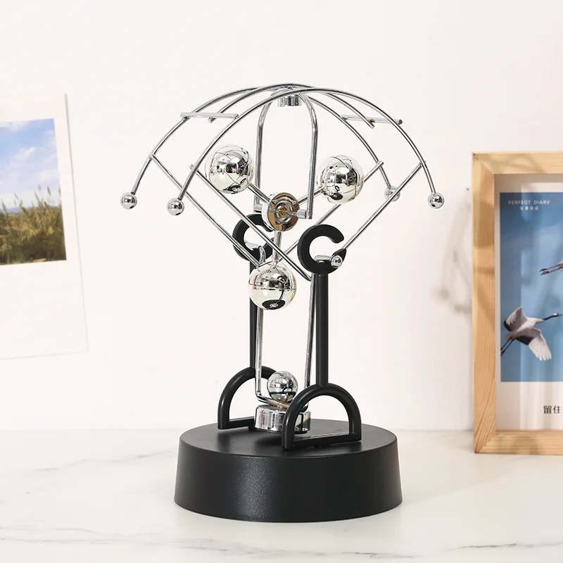 

Creative Metal Physics Perpetual Motion Instrument Swing. Desktop Iron Ornaments Electromagnetic Swing Swing Machine Gift