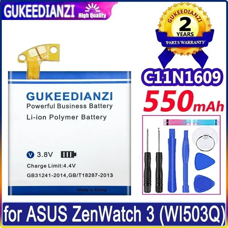 

Mobile Phone Batteries For ASUS ZenWatch 3 (WI503Q) ZenWatch3 Watch Battery C11N1609 550mAh High Capacity