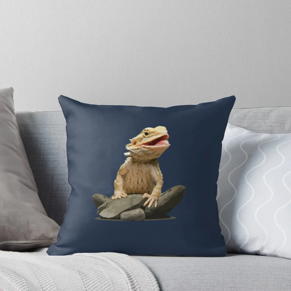 

Bearded Dragon Reptile Pet Lover Throw Pillow Luxury Pillow Case pillows decor home Bed pillowcases Pillow