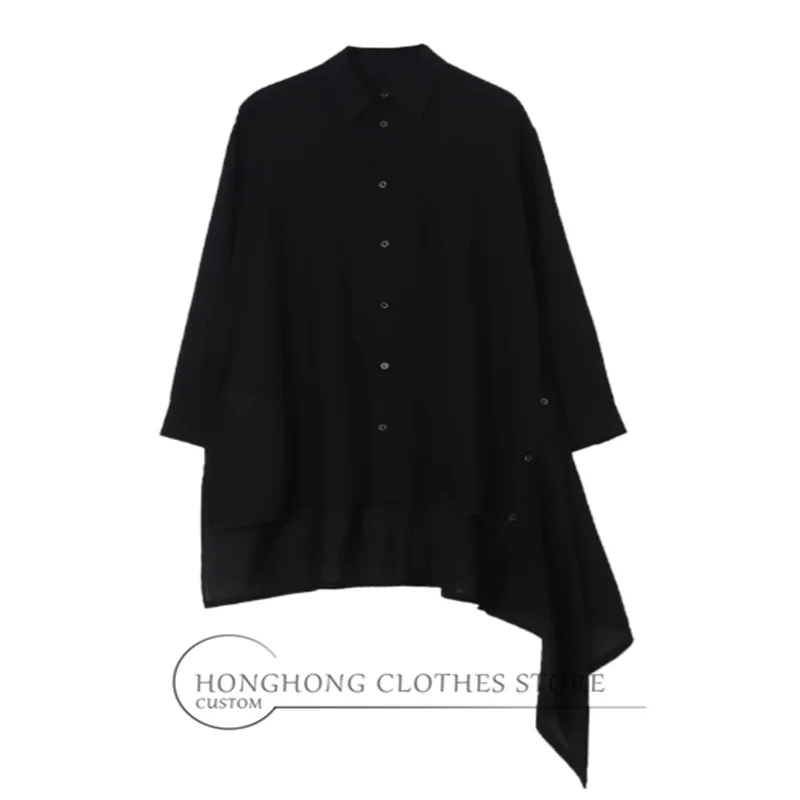 

Новая смешанная ткань 2025 года, ткань на пуговицах, украшает струящуюся рубашку.