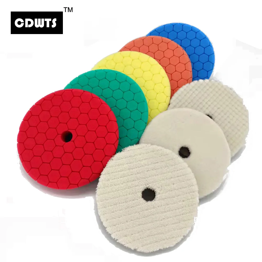 

CDWTS 5/6 inch Car Polishing Sponge Pads Kit For Body Polishing 125/150mm Grinding DISC For Removes Scratches Drill