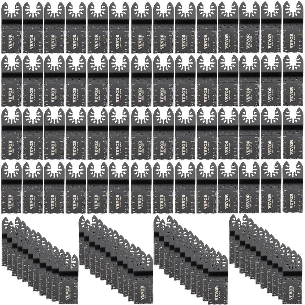 

100PCS Oscillating Saw Blades Quick Release Multi-Tool Blades Kit HCS for wood Plastic Cutting Blades