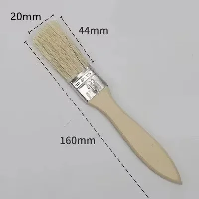 10PCS Mane Brushes Suitable for Art Handicrafts Plastering Painting Glue Application Wooden Handles Painting Supplies