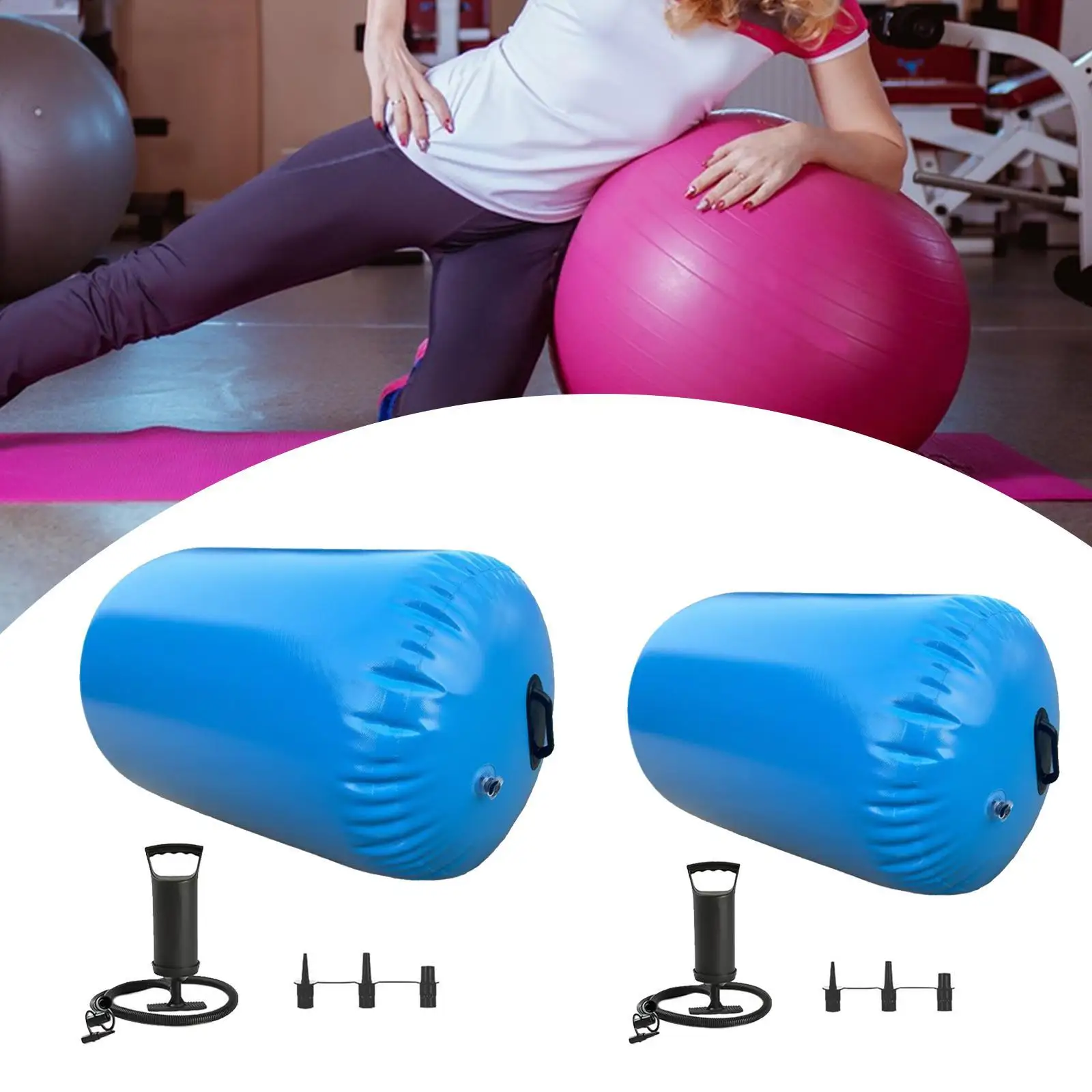 

Inflatable tumbling barrel for gymnastics training and home use