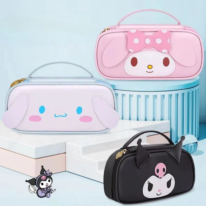 Sanrio cartoon kuromiMy melody Cinnamoroll anime cute multifunctional pencil case large capacity stationery bag kawaii new style