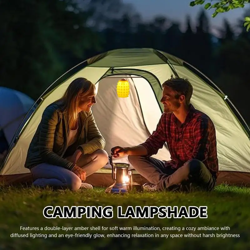 

Lamp Shade Cover Compact Camping Covers Ambient Pineapple Shape Aesthetic Lampshade For Outdoor Activities Hiking Women Men