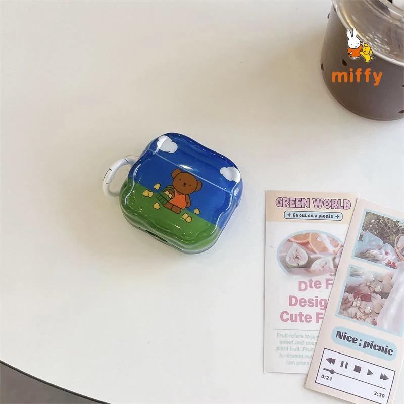 Earphone Shell Miffy and Boris Series Suitable for Airpods 4 3 2 Pro Cartoon Fashion Anti Drop Earphone Case Anime Accessories