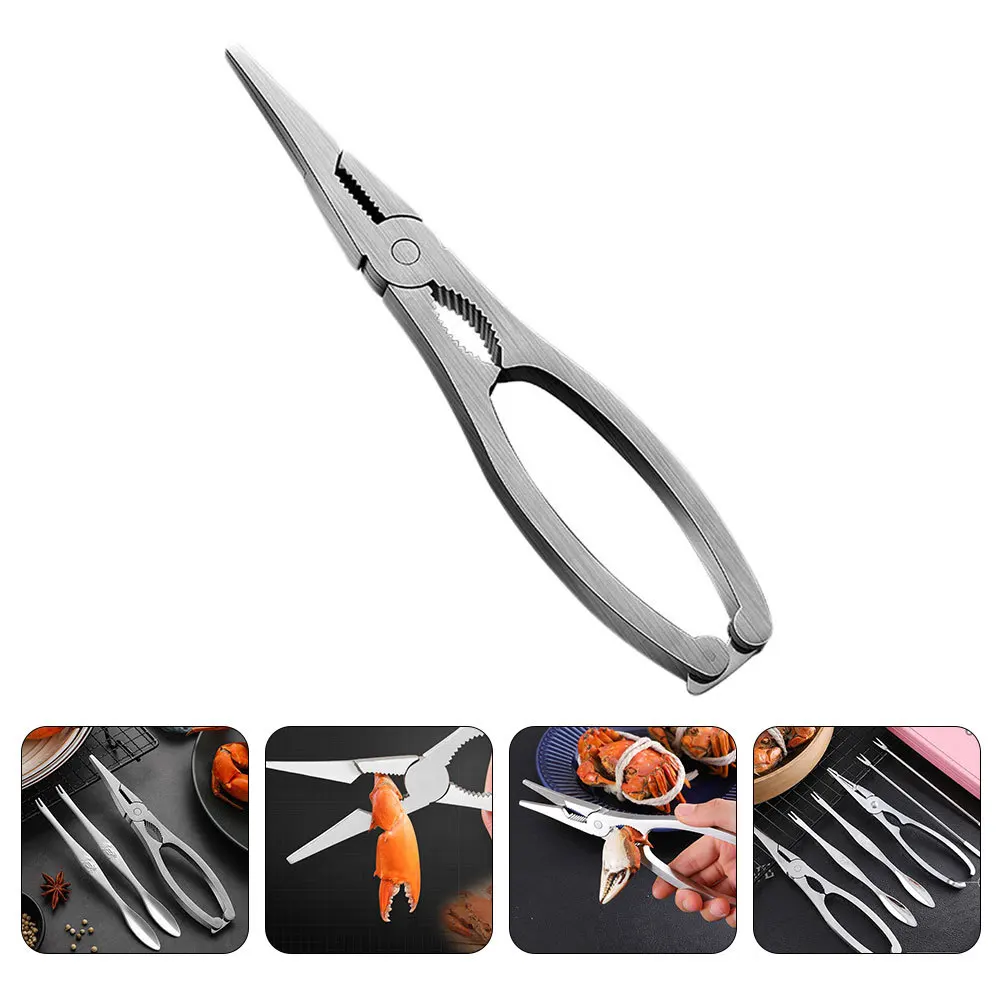 

1pc Stainless Steel Crab Crackers 304 Kitchen Tools For Seafood Eating Crab Leg Scissor Lobster Opening Utensils Shellfish