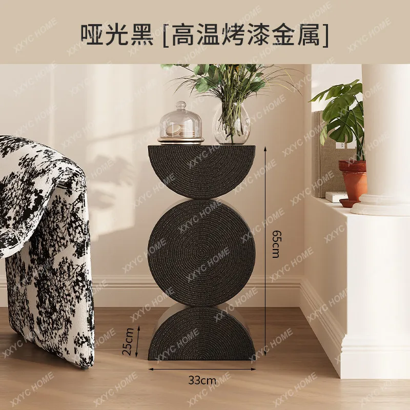 

Medieval sofa side few household small apartment retro homestay model room small coffee table side cabinet