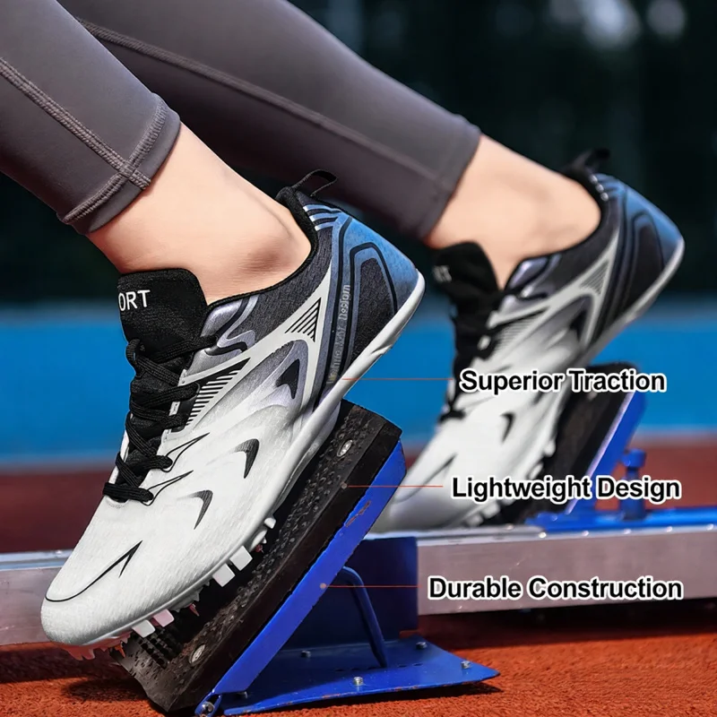 

Fashion Field Nails Sneakers Women Lightweigh Outdoor Woman Running Spikes Shoes Breathable Non-slip Unisex Track Men