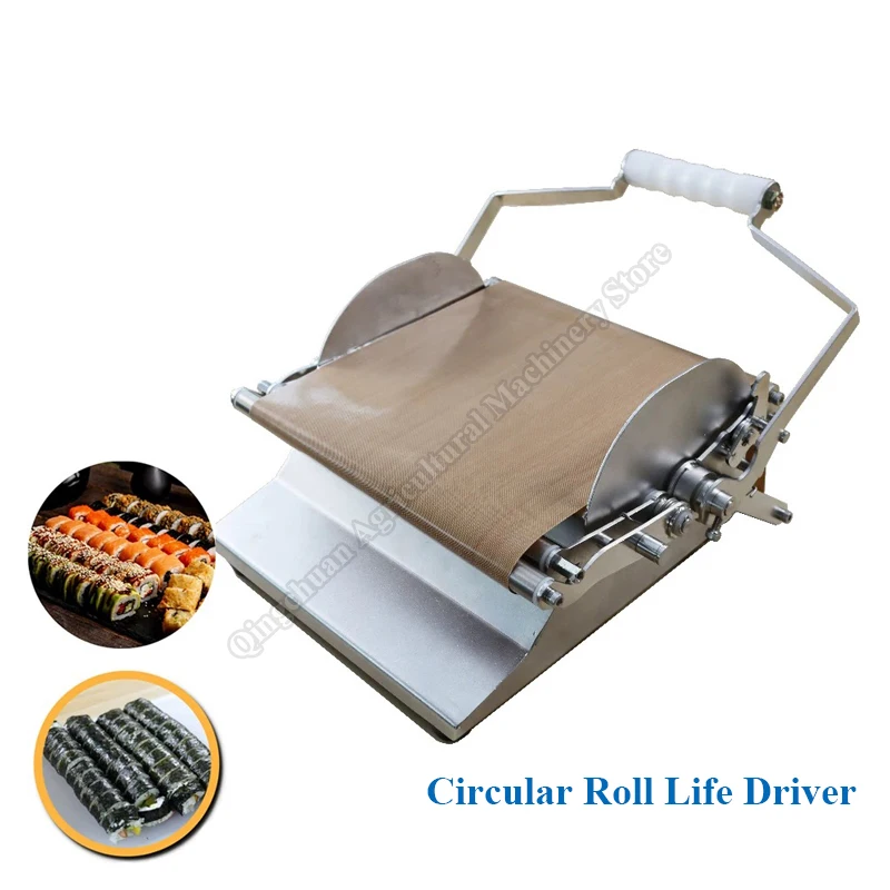 ماكينة لف السوشي اليدوية التجارية، مجموعة أدوات صنع السوشي الاحترافية، صانع السوشي المربع الدائري