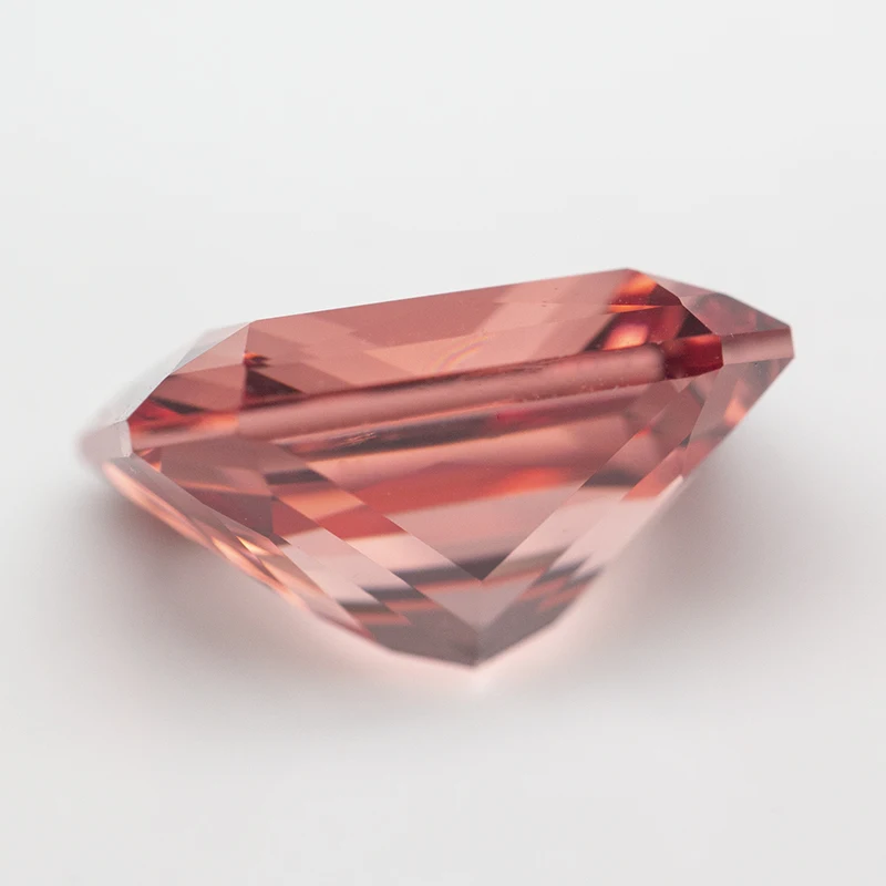 

Radiant Cut Lab Grown Padparadscha Stone Synthetic Corundum Padparadscha Sunset Orange Color Gemstones For Jewelry Making