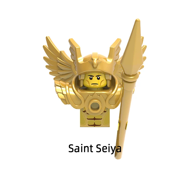 O medieval Saint Seiya modelo de blocos definido, aborígines Tutankhamun Hun guerreiro Ares Athena, mal cavaleiro chefe, MOC tijolos brinquedos, X0163