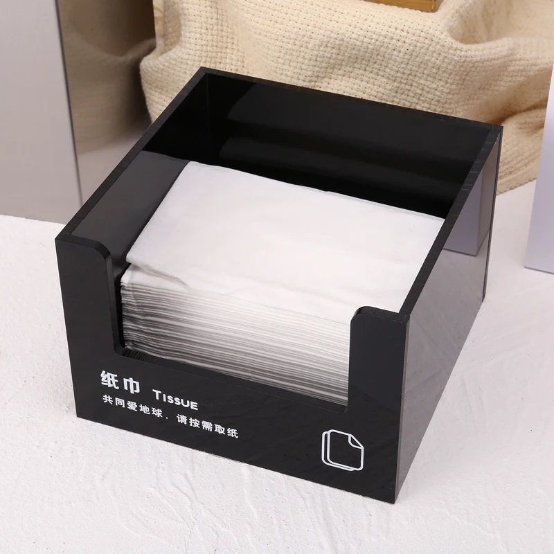 Stainless steel commercial straw box, cup sleeve box, milk tea shop storage tube, straw spoon, coffee shop storage box