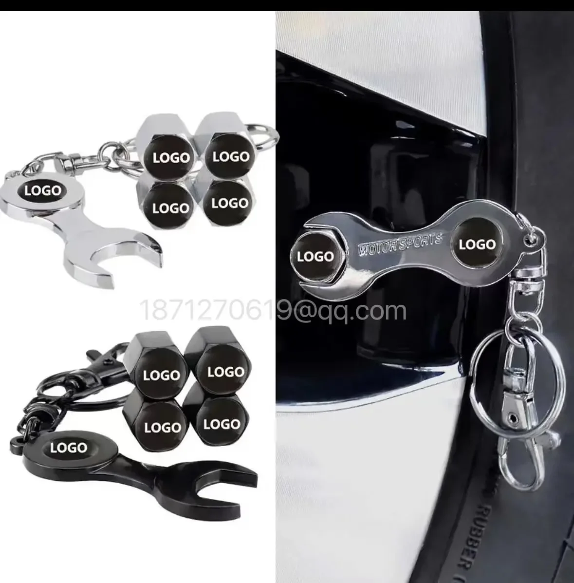 Car Styling Auto Wheels Tire Valve Stem Caps Keychain For BMW Toyota Jeep Land Rover Chevrolet Buick Chrysler Audi Peugeot Hot