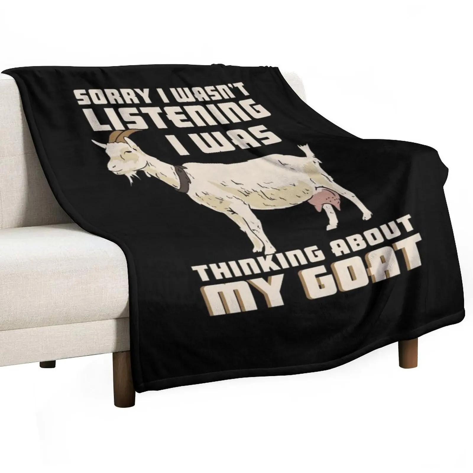 Goat Lover Throw Bl… - image