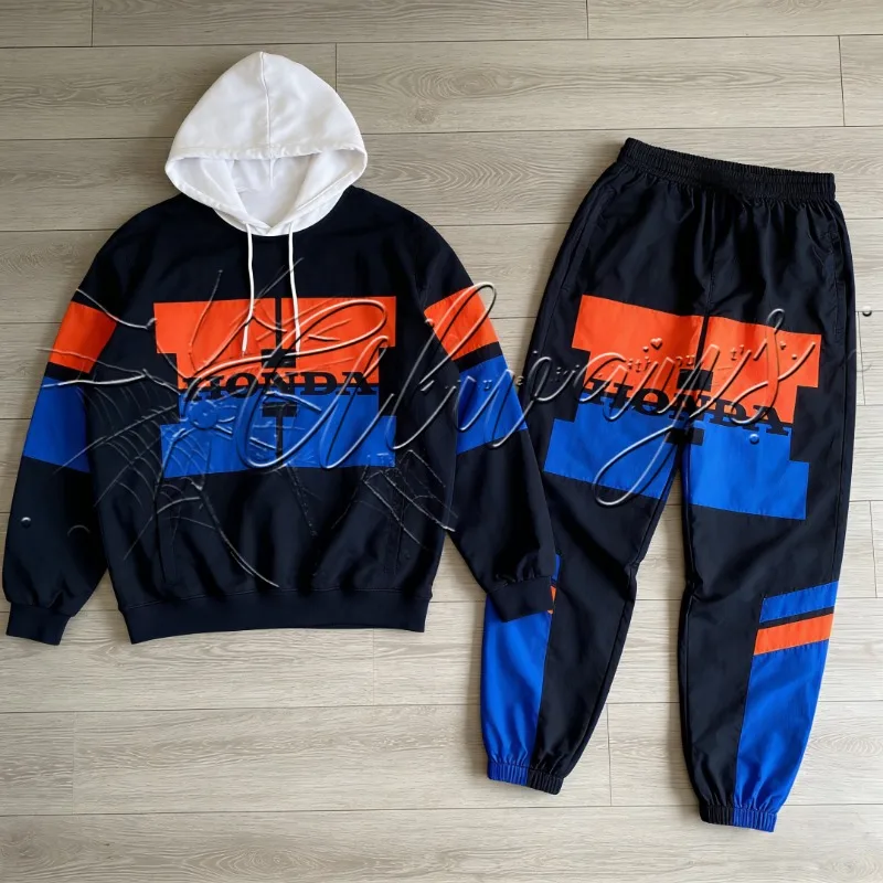 

2026 New Honda HRC Racing Outdoor Sports Warm Motorcycle Suit Men's MOTO Off-road Enthusiast Hoodie Long Pants Two-piece Set