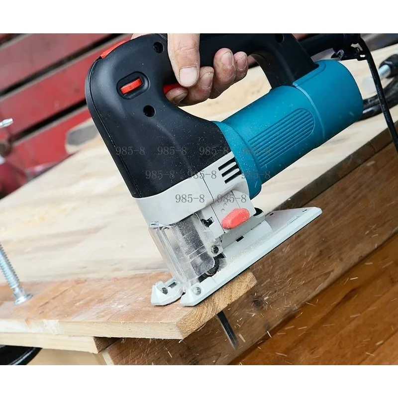 J6-60S Mini Handheld Electric Jigsaw 500W Power, Portable Manual Wood Curve Cutting Saw for DIY Woodworking