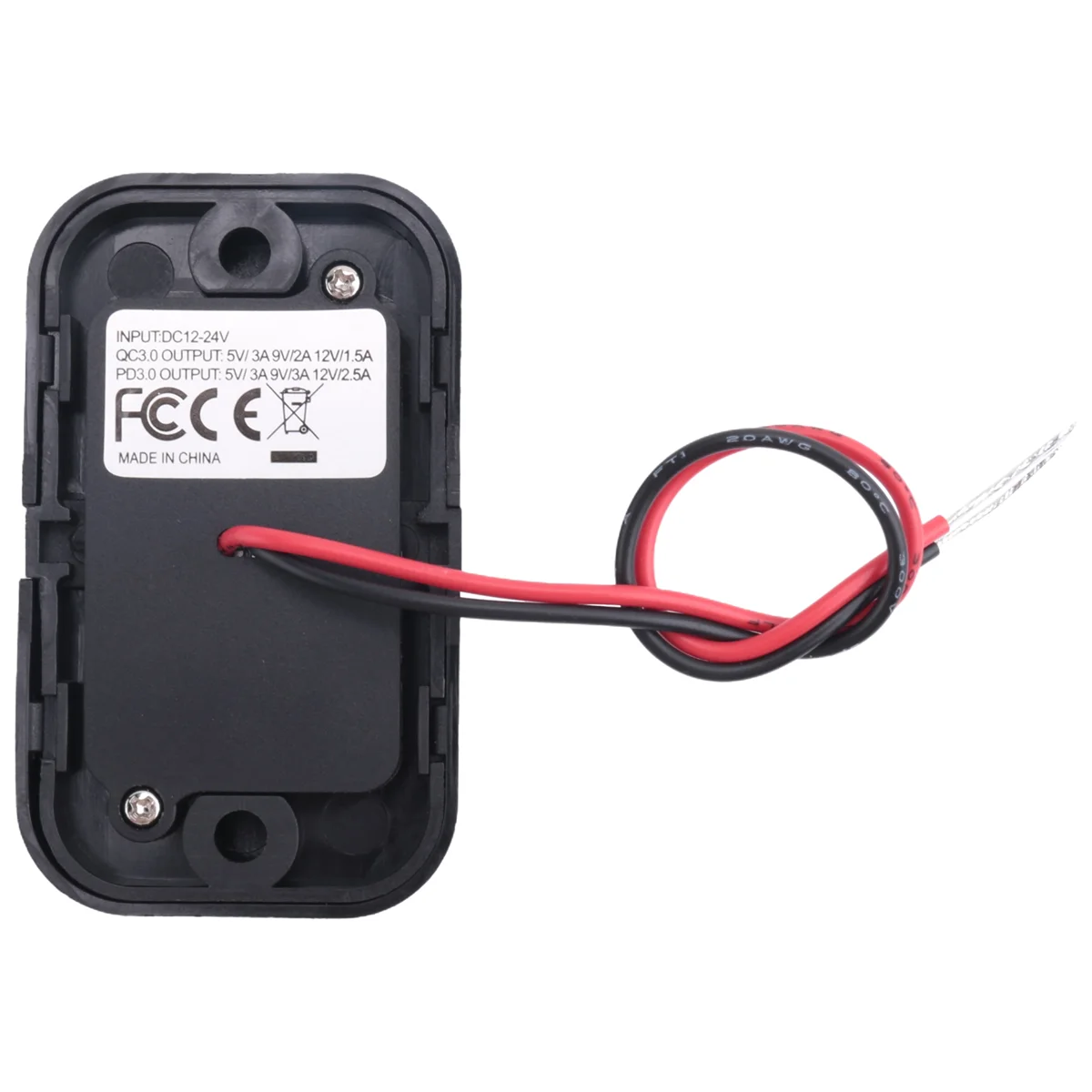 USB+PD Car Charger Socket 12V/24V USB Charging Splitter Outlet Power-Adapter for Motorcycle -Truck ATV Boat Car RV