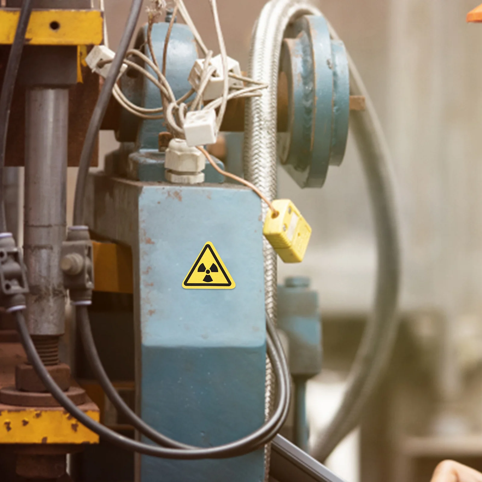 290 قطعة ملصقات تحذير الإشعاع وضوح عالية تسميات السلامة دائمة للمعدات مختبرات النباتات لا تلمس الشارات #6