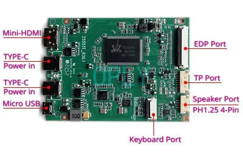 EDP Controller Board USB-C for Ipad 5/6 air 1 A1474 A1475 A1822 A1823 A1893 2048*1536 2 Type-C mini HDMI-compatible LED Panel