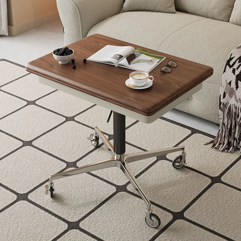Solid Wood Lifting Coffee Table Multi-Functional Mobile Side Table Small Sofa Foldable Corner Table Living Room Furniture RS019m