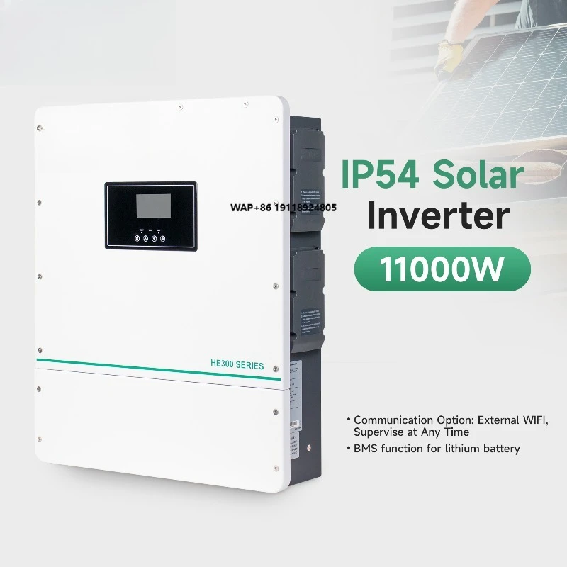 

High Efficiency 98% 11kW 12kVA Hybrid Solar Inverter 2*7500W 48V Lithium/AGM Battery Compatible CE Certified Factory Price