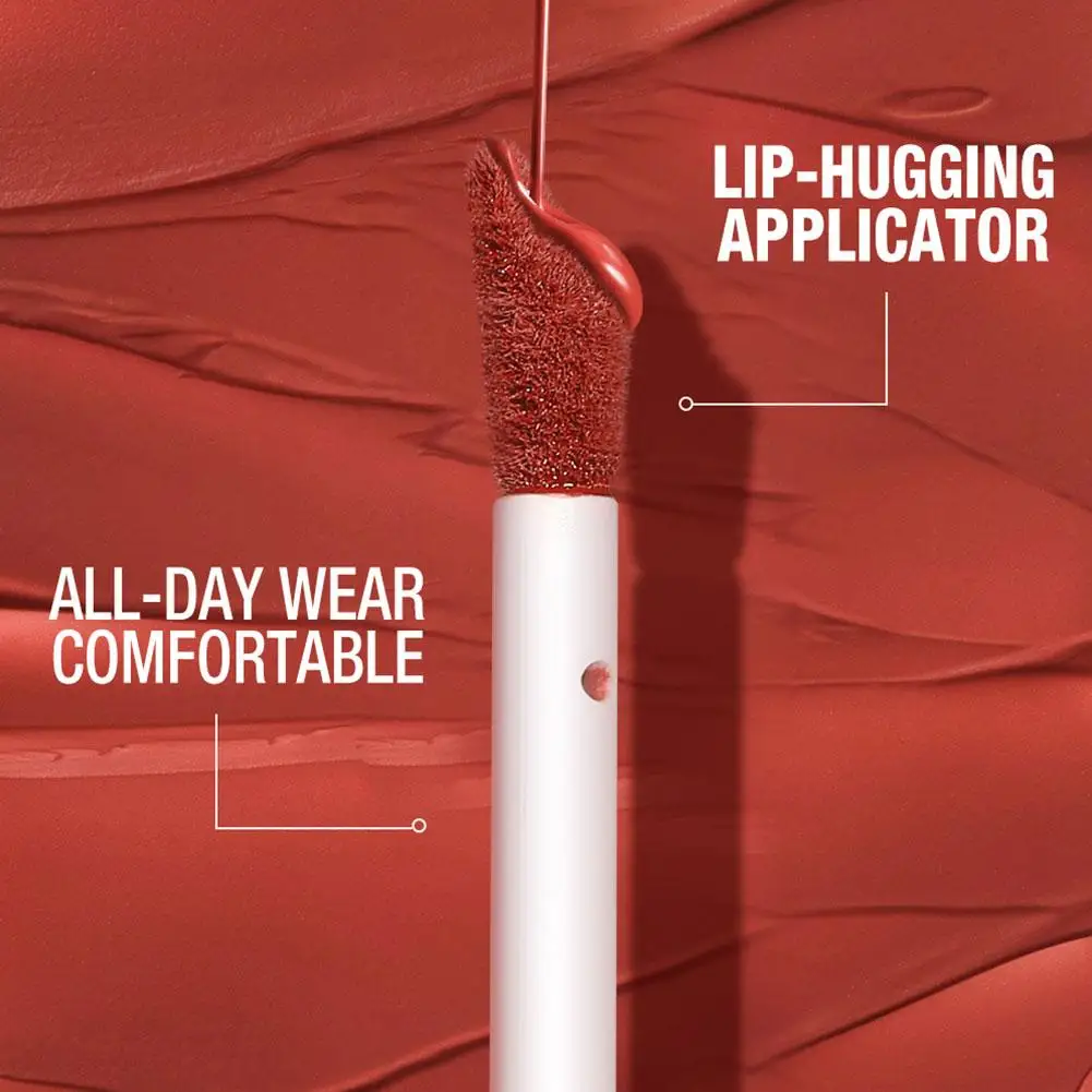 Hot O.TWO.O Rossetto liquido a 3 colori Finitura opaca Lucidalabbra setoso sexy Impermeabile a prova di bacio Smalto per labbra duraturo Tinta per labbra Cosmetico