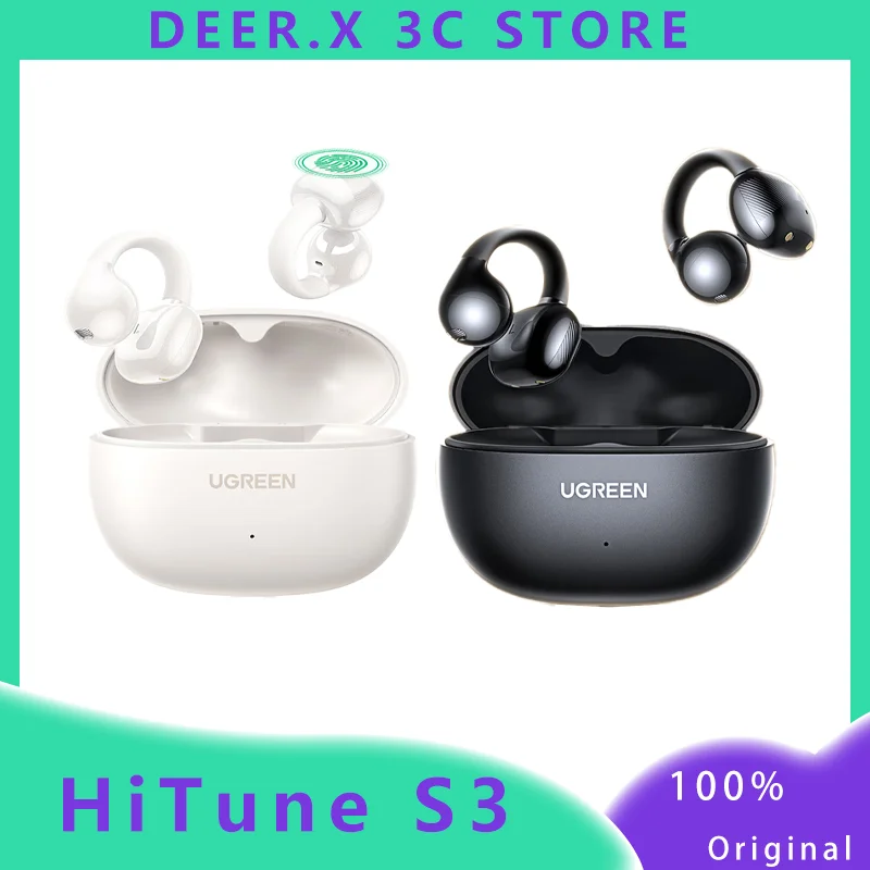 UGREEN HiTune S3 True Wireless Bluetooth Headset Air Conduction Open Talk Noise Cancellation Custom Gaming and Sports Earbuds