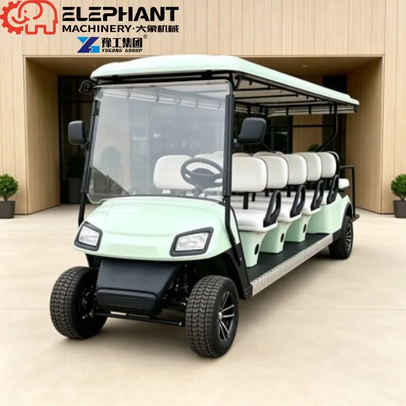 Electric Golf Cart, 8 Seater Built-in BMS Protection Lithium Battery Street Legal EEC DOT GCC Certified