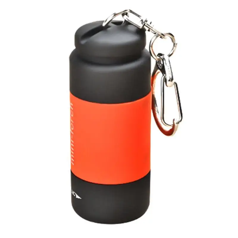 Mini Portable Keychain Flashlight USB Rechargeable 1Pcs Pocket Bright LED Torch for Night Running Home Emergency Camping