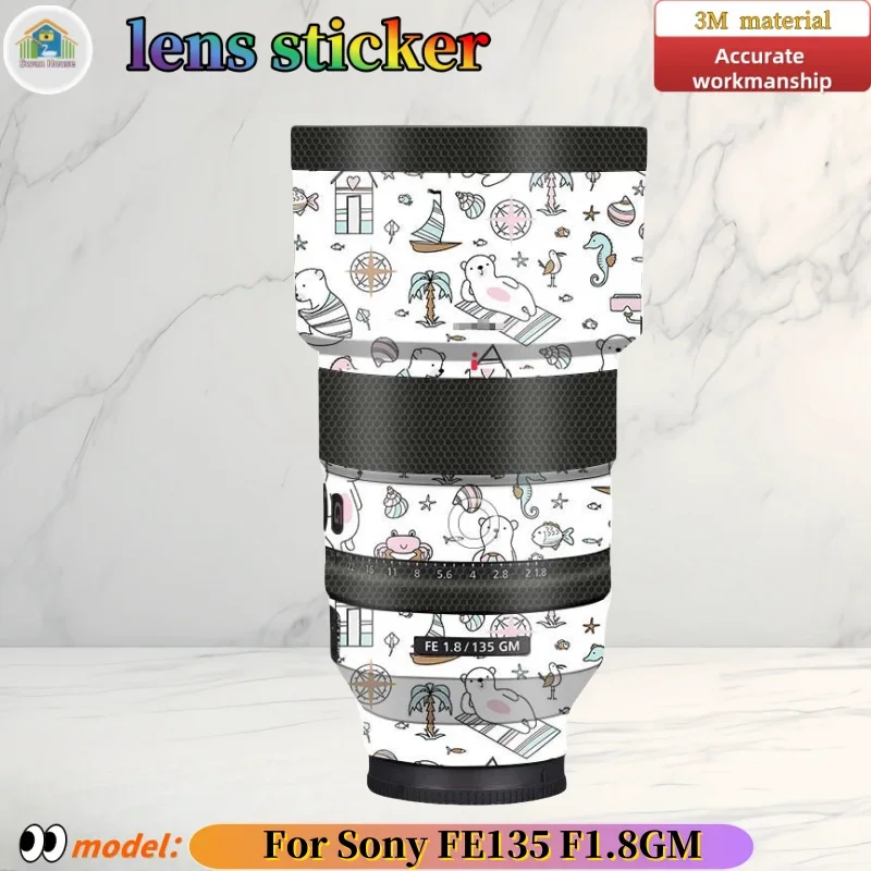 

FE135F1.8 For Sony FE135 F1.8GM Camera lens sticker, DIY skin, Precision tailoring wear-resistant protective film