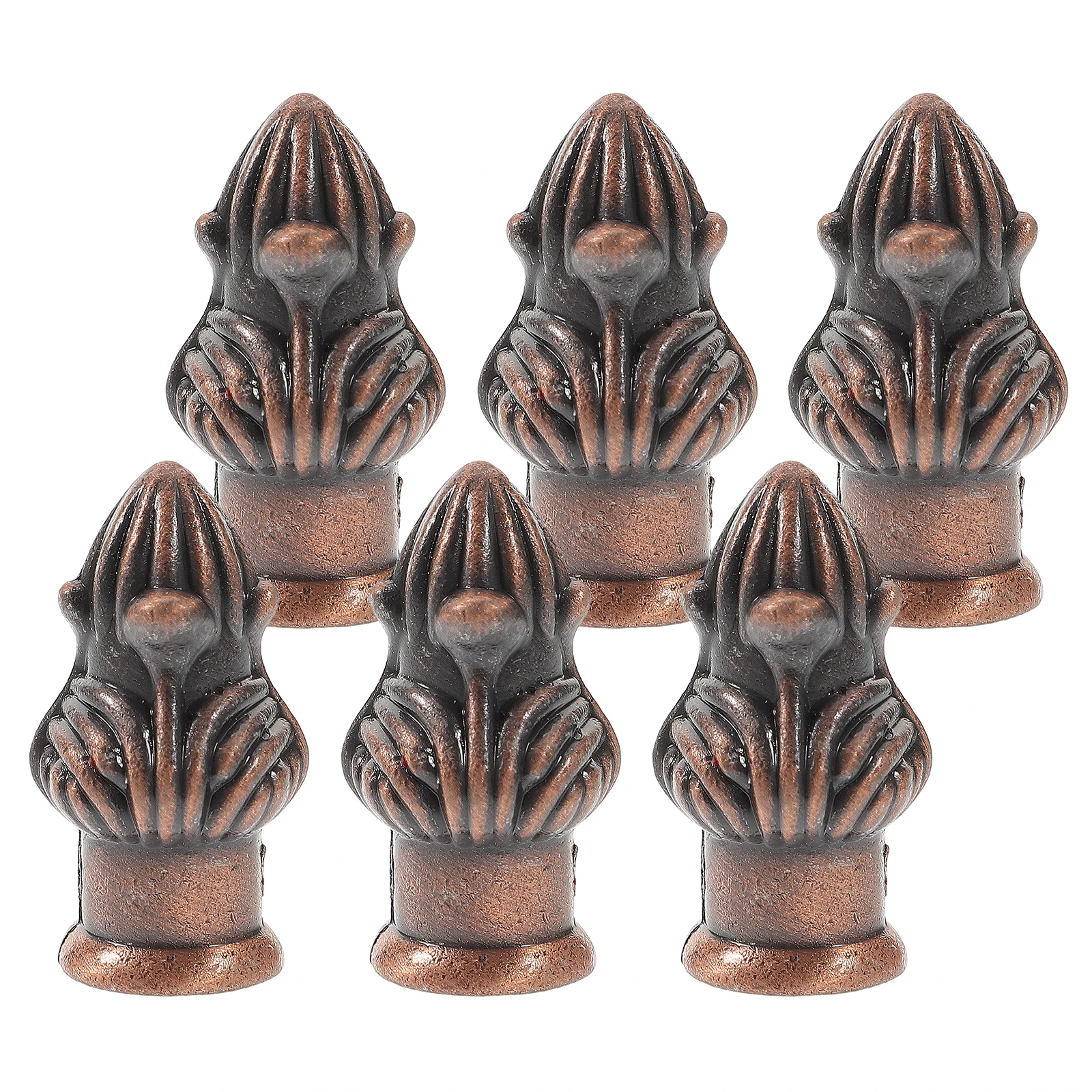 

6pcs Solid Light Screw Cap Finial Decorative Knob For Chandelier Table Lamp Brass Alloy Lampshade Holder Harp Accents