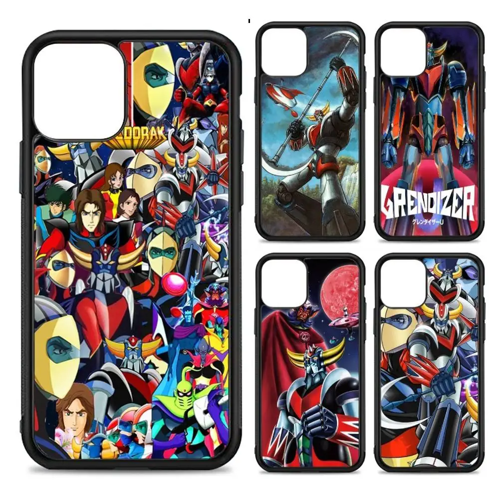

UFO R-Robot G-Goldorak For IPhone 17 16 Pro Max Air 15 14 13 12 Mini Plus 11 Hard PC+TPU Phone Back Cover