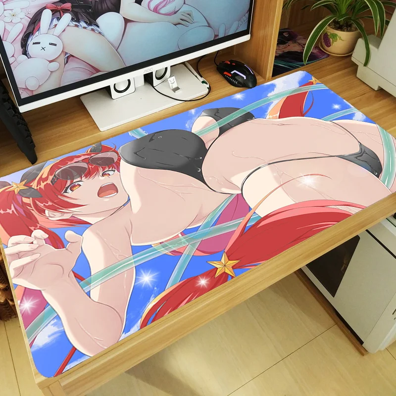 New Anime Game Azur Lane Honolulu Mouse Pad Large Keyboard Desk Mat Laptop Playmat Thickening Mousepad Gaming Accessories