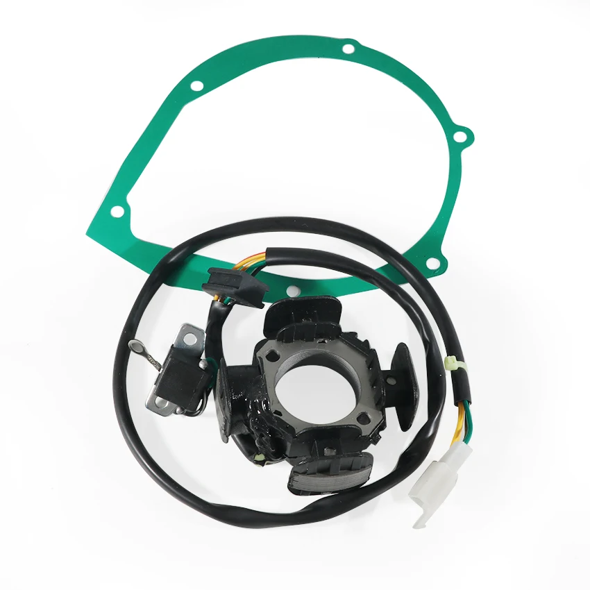 Motorcycle Stator Coil & Gasket Generator Cover Set For Suzuki DRZ125 DR-Z125 DRZ125 DR-Z125L 2003-2024