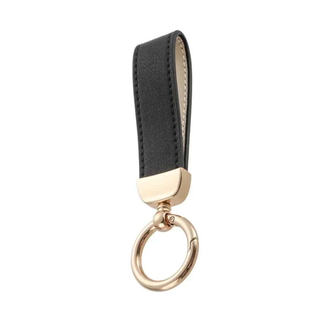 

Business Leather Key Chain Customized Logo Name PU Leather Keychain for Men Women Car Keyring O-ring Engraved Engraving Gift