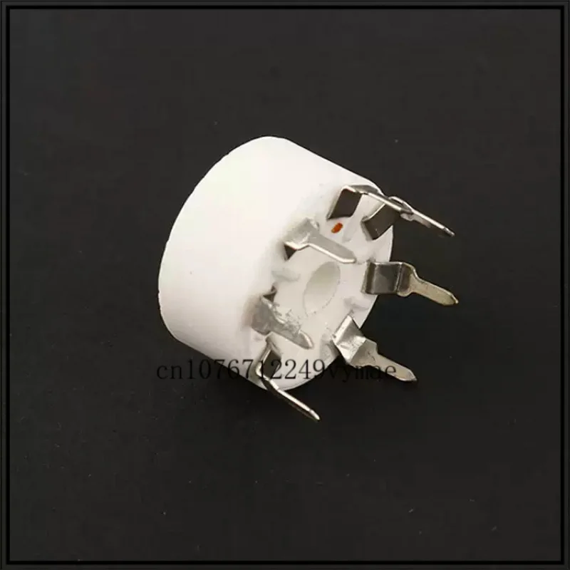 20pcs 7Pin Ceramic Vacuum Tube Socket Tinned Pin PCB Mount B7G Base For 6J1 6Z4 6X4 Tube Amplifier