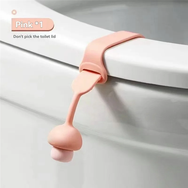 

A77I 50PCS Silicone Toilet Lid Lifter-Sanitary Seat Handle, Antifouling, Easy To Lift, Suitable For Home And Public Toilets.